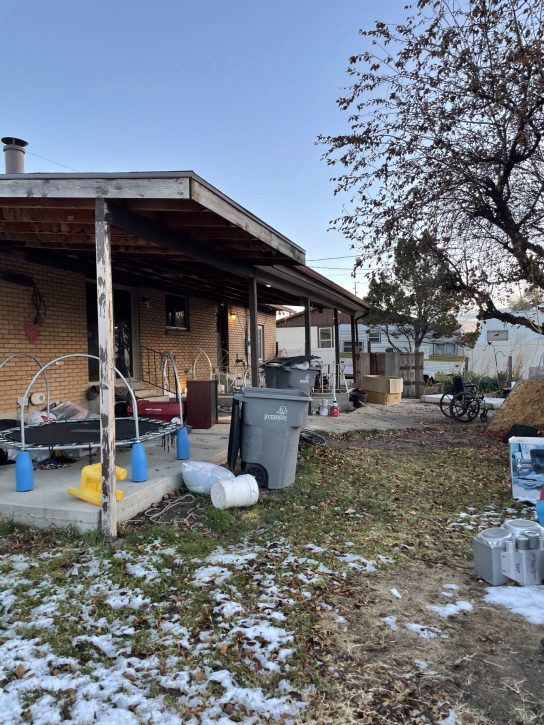 Exterior before